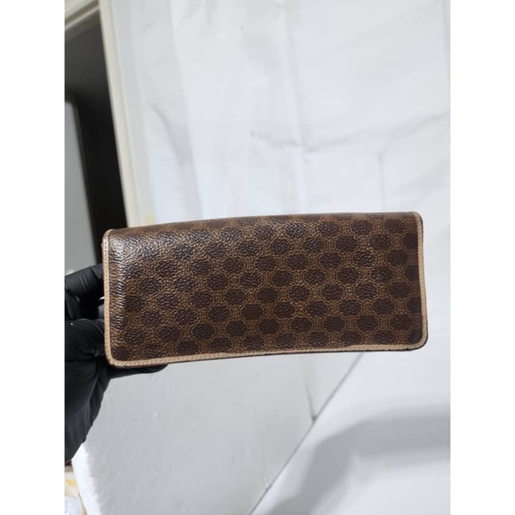 Authentic Celine Vintage Macadam Wallet Brown/Peach - Picture 13 of 13